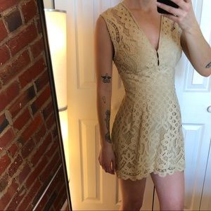 Free People Eyelet Mini Dress